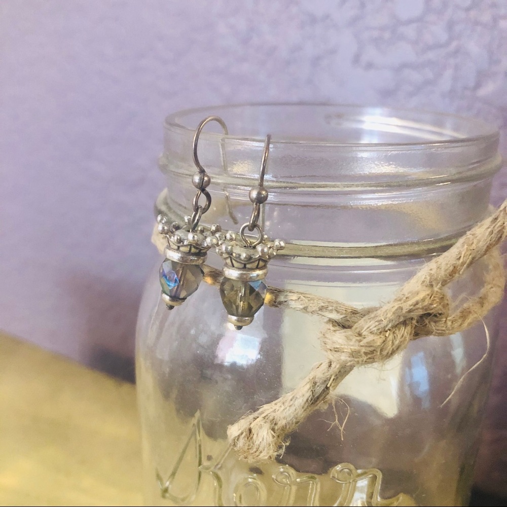 Brighton Princess Crown Crystal Earrings